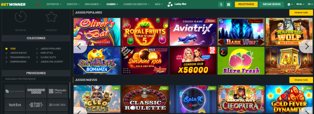 Juegos de casino Betwinner